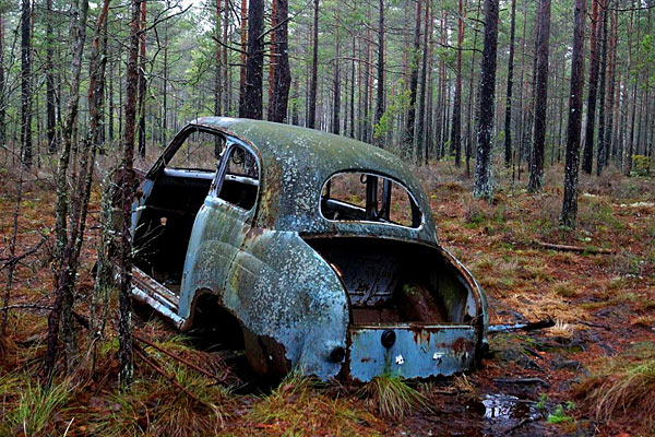 Bilkirkegården på Kyrkö mosse Bilkirkegården på Kyrkö mosse