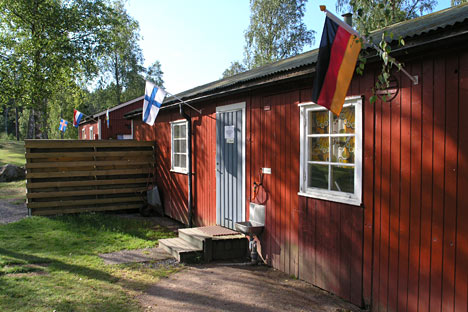 Servicehuset på Strandbadet Camping i Älghult