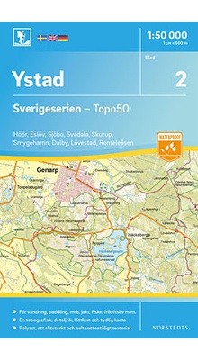 Ystad Sverigeserien - Topo50 - blad 2