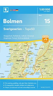 Bolmen Sverigeserien - Topo50 - blad 15