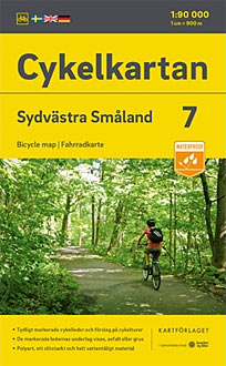 Cykelkort 7 - Småland sydvest. Målestok 1:90.000