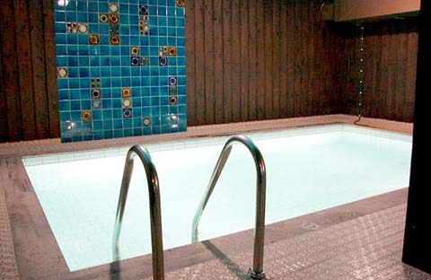 Huset har stor indendørs swimmingpool Huset har stor indendørs swimmingpool