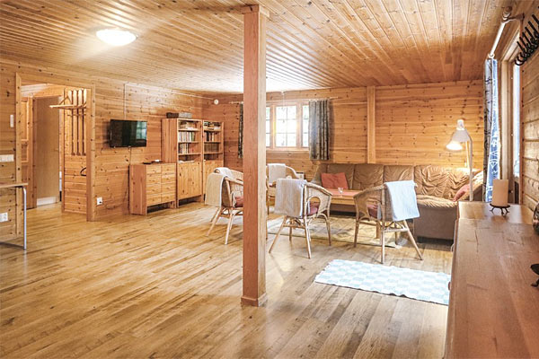 Bjælkehus i Halland til leje Bjælkehus i Halland til leje