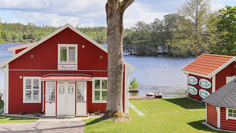 Sommerhus til 14 personer ved Unnaryd i Halland