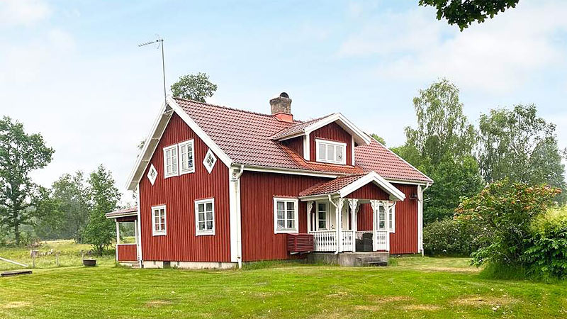 Feriehus til 9 personer i landlige omgivelser