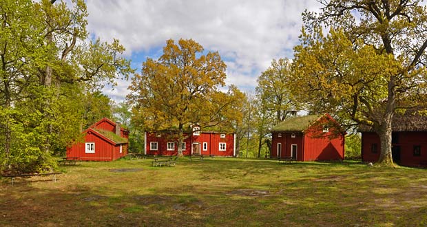 Urshult Hembygdsgård på toppen af Lunnabacken