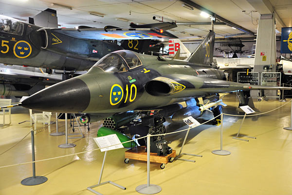 Ängelholms Flygmuseum har både jagerfly og kampfly