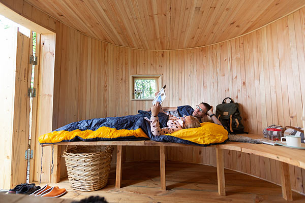 Billig overnatning i arkitekttegnet shelter Billig overnatning i arkitekttegnet shelter