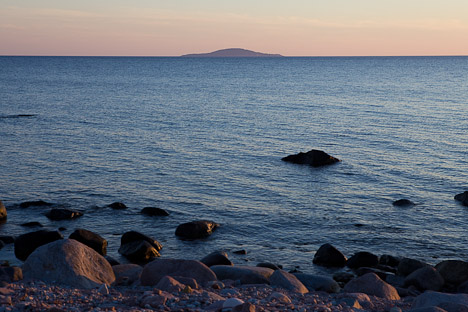 Blå Jungfrun set fra Øland