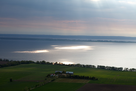 Udsigt fra Brahehus ruinen