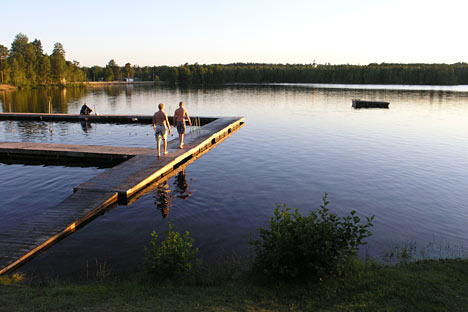 Badesøen ved Strandbadet Camping i Älghult Badesøen ved Strandbadet Camping i Älghult