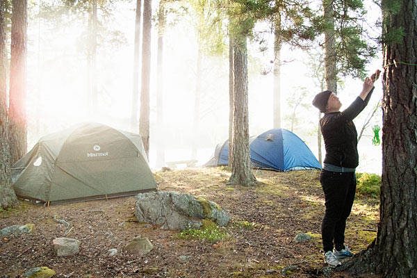 Naturcamping - den svenske allemandsret giver mulighed for camping i det fri