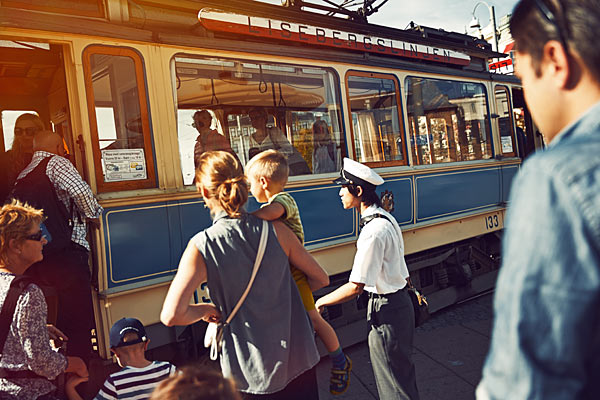 Sporvognen er et populært transportmiddel i Göteborg