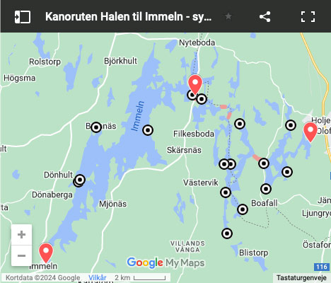 Kanotur på Halen og Immel