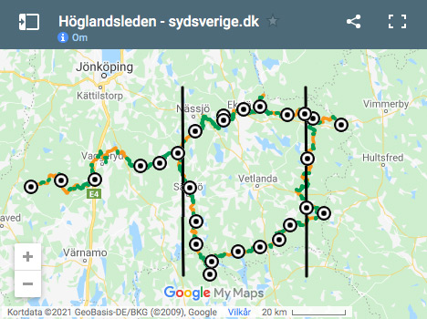 Vandreruten Höglandsleden