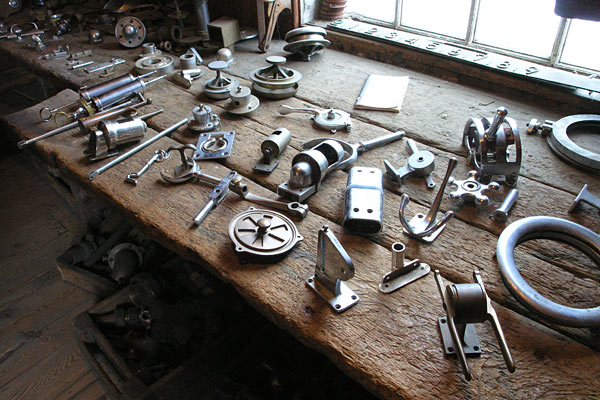 Hylténs Industrimuseum med de originale maskiner