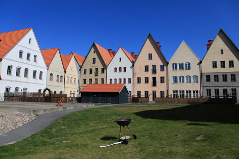 Grønt område i Jakriborg