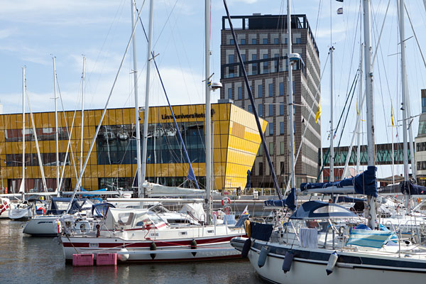 Linnéuniversit ved lystbådehavnen