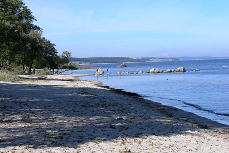 Badestrand ved havnen