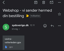 en mail med en GPX-fil en mail med en GPX-fil