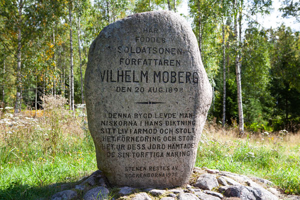 Mobergstenen, hvor Vilhelm Mobergs barndomshjem lå