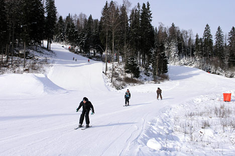 Blå pist Mullsjö Alpin