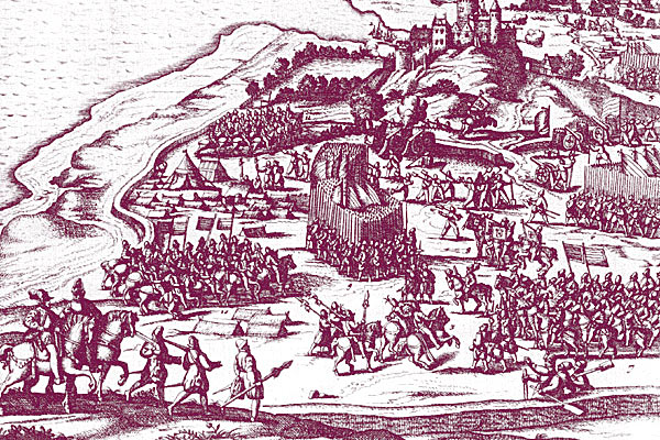 Frederik 2. erobrer den svenske fæstning Elfsborg (Älvsborg) ved Göteborg, 1563