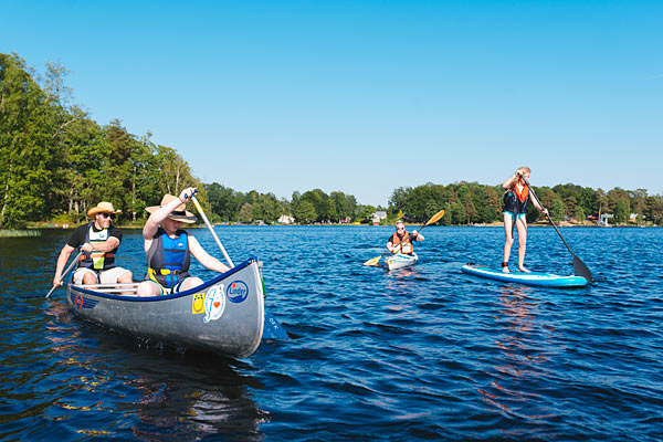 Olofströms kanocentral er et populært udgangspunkt for kanoture på søerne Halen og Immeln