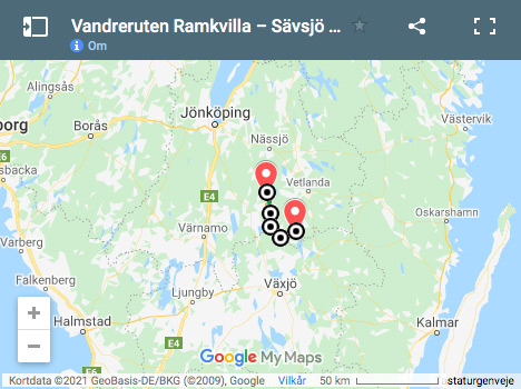 Vandreruten Höglandsleden: Ramkvilla - Sävsjö