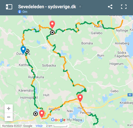 Vandreruten Sevedeleden