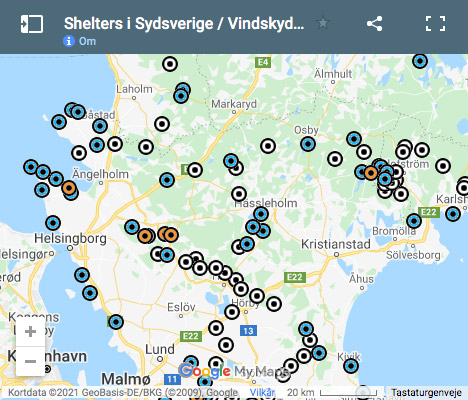 Shelters I Sydsverige