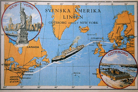 Amerikalinjen mellem Göteborg og New York Amerikalinjen mellem Göteborg og New York
