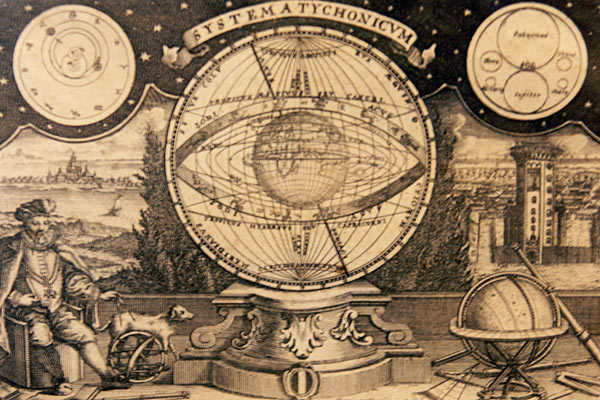 Tycho Brahes verdensbillede med Jorden i Verdens midte