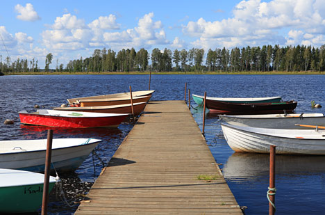 Virestadsjön er det officielle startsted for ruten Helge å