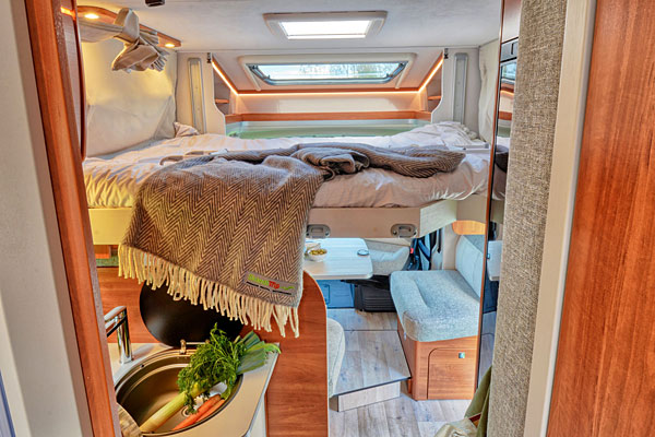 Camper til 4 - her ses to senge Camper til 4 - her ses to senge