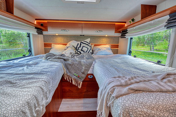 Camper til 4 - her ses to senge Camper til 4 - her ses to senge