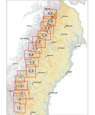 Outdoorkartan blad 1: Abisko Kebnekaise Nikkaluokta