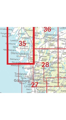 Orust Sverigeserien - Topo50 - blad 35