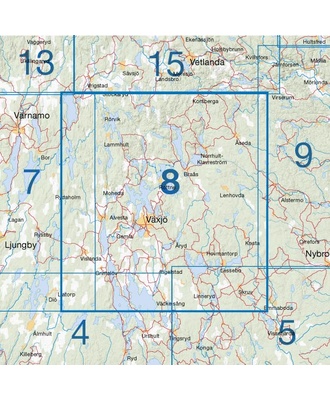 Cykelkartan 8 - Småland sydøst