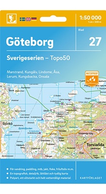 Göteborg Sverigeserien - Topo50 - blad 27