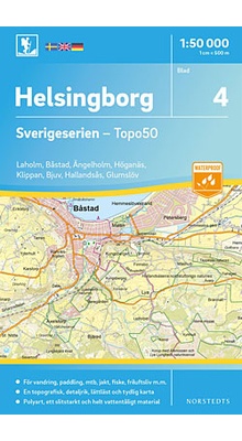 Helsingborg Sverigeserien - Topo50 - blad 4