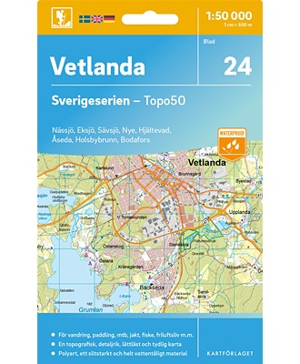 Vetlanda Sverigeserien - Topo50 - blad 24
