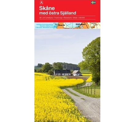 Kort over Skåne og det østlige Sjælland