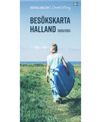 Kort over Halland med Hallandsleden