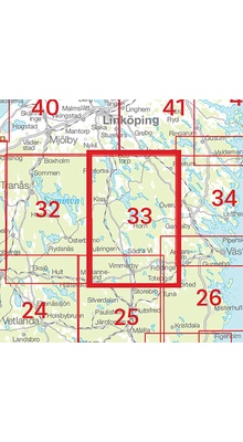 Kisa Sverigeserien - Topo50 - blad 33