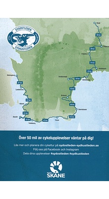Cykelkort Sydostleden og Sydkustleden