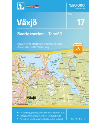 Växjö Sverigeserien - Topo50 - blad 17