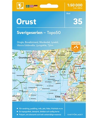 Orust Sverigeserien - Topo50 - blad 35