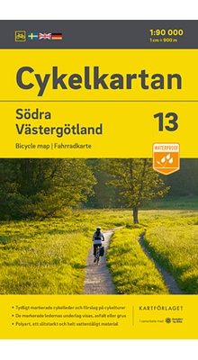Cykelkartan 13 - Västergötland syd og Småland nordvest 