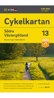 Cykelkartan 13 - Västergötland syd og Småland nordvest